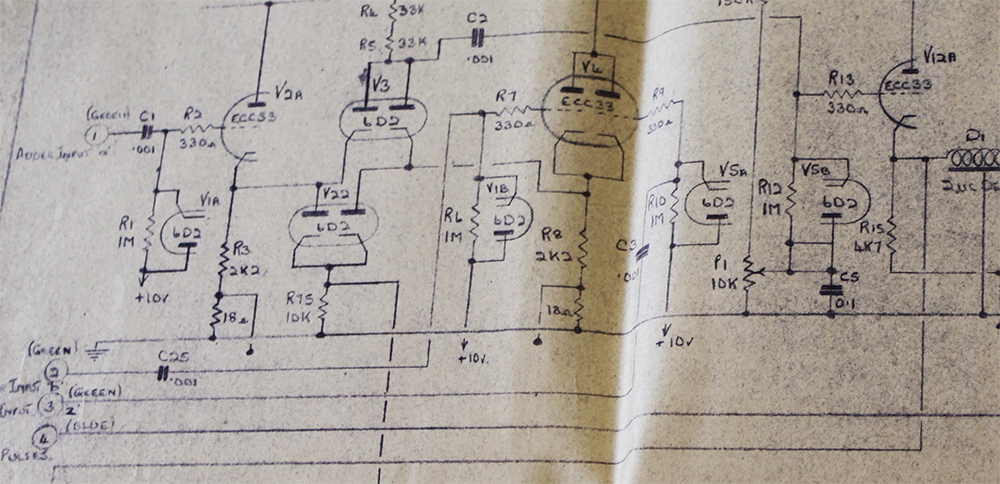 Part of one of the circuit diagrams