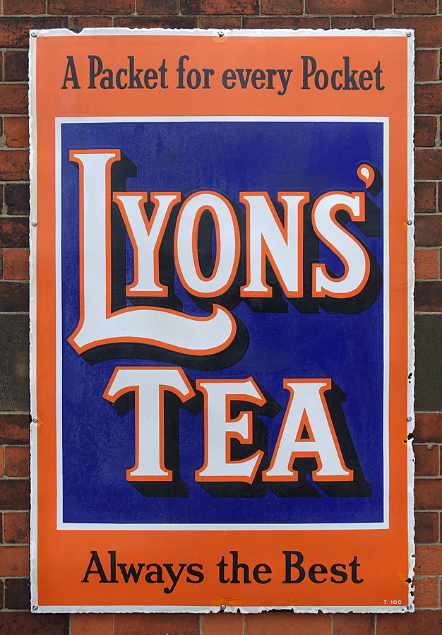 Lyons Tea metal sign