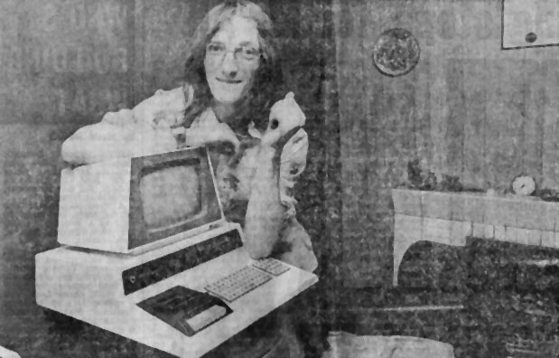 Thomas Turnbull with his Commodore PET