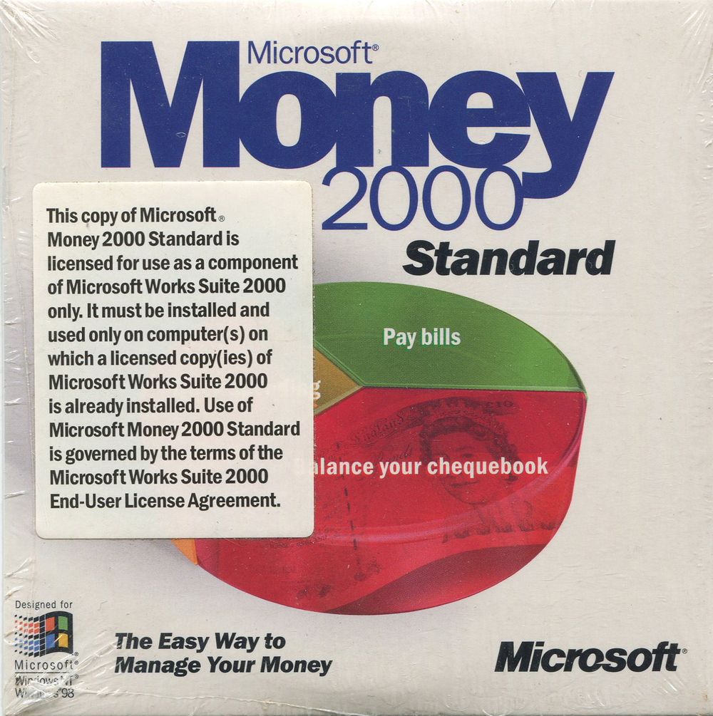 Microsoft Money 2000 Standard Software Computing History
