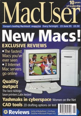 Scan of Document: MacUser - 23 June 1995 - Vol 11 No 13