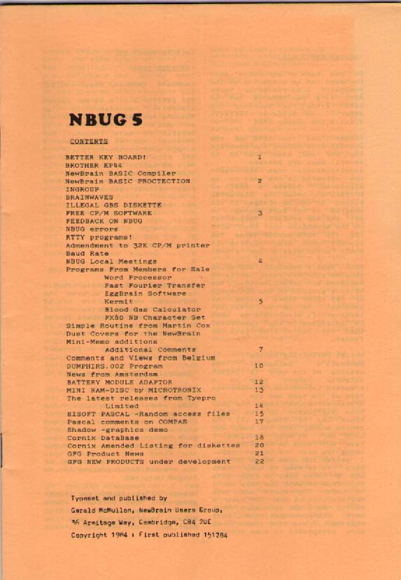 Scan of Document: NBUG 5