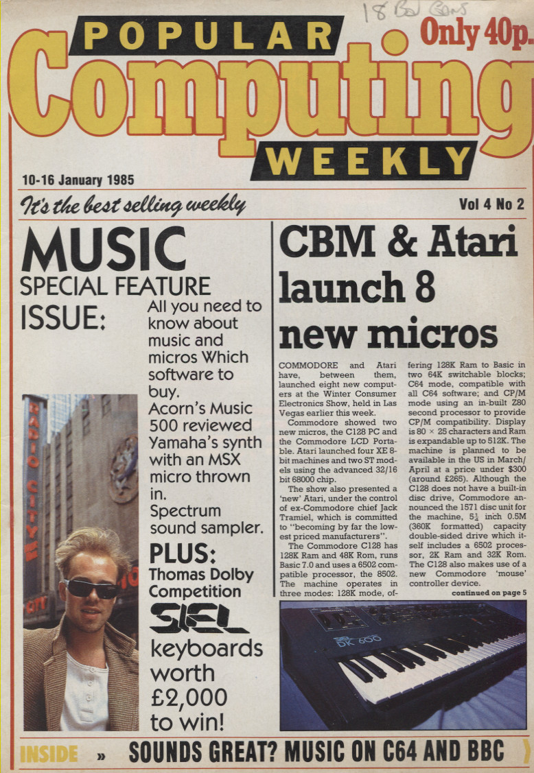 Scan of Document: Popular Computing Weekly Vol 4 No 02 - 10-16 January 1985