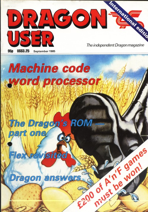 Scan of Document: Dragon User - September 1985