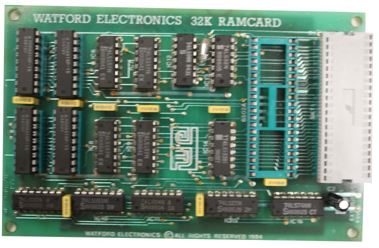 Scan of Document: Watford Electronics 32K RAM Extension Board