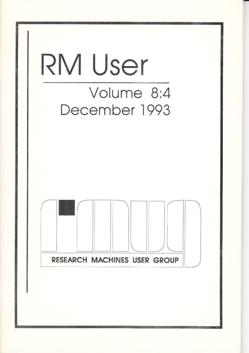 Article: RM User Volume 8:4 - December 1993