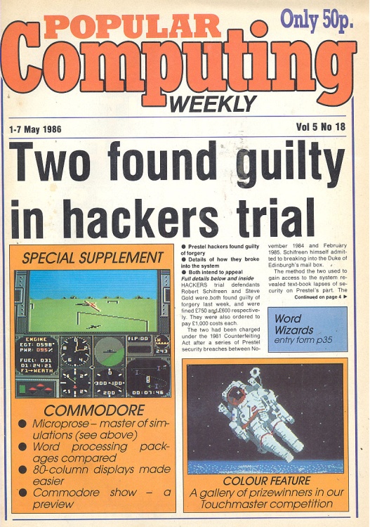 Scan of Document: Popular Computing Weekly Vol 5 No 18 - 1-7 May 1986