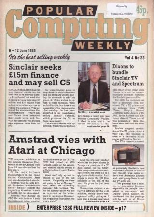 Article: Popular Computing Weekly Vol 4 No 23 - 6-12 June 1985