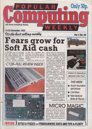 Article: Popular Computing Weekly Vol 4 No 46 - 14-20 November 1985