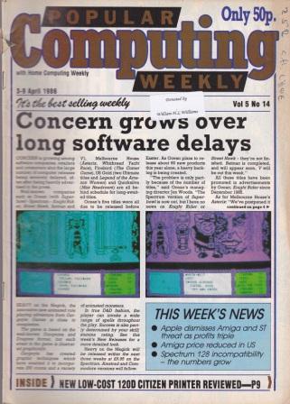 Scan of Document: Popular Computing Weekly Vol 5 No 14 - 3-9 April 1986