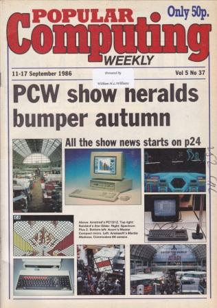 Scan of Document: Popular Computing Weekly Vol 5 No 37 - 11-17 September 1986