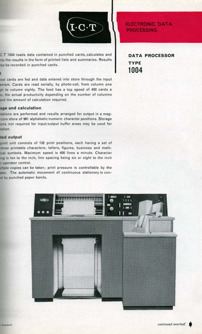 Scan of Document: 80 Column PunchedCard Data Processing - Data Processor type 1004