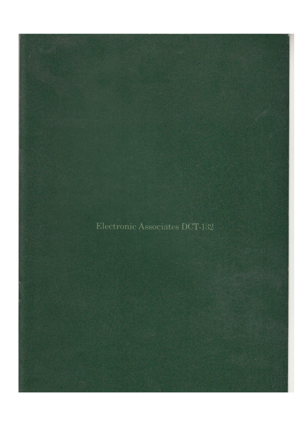 Scan of Document: Electronic Associates DCT-132 Brochure