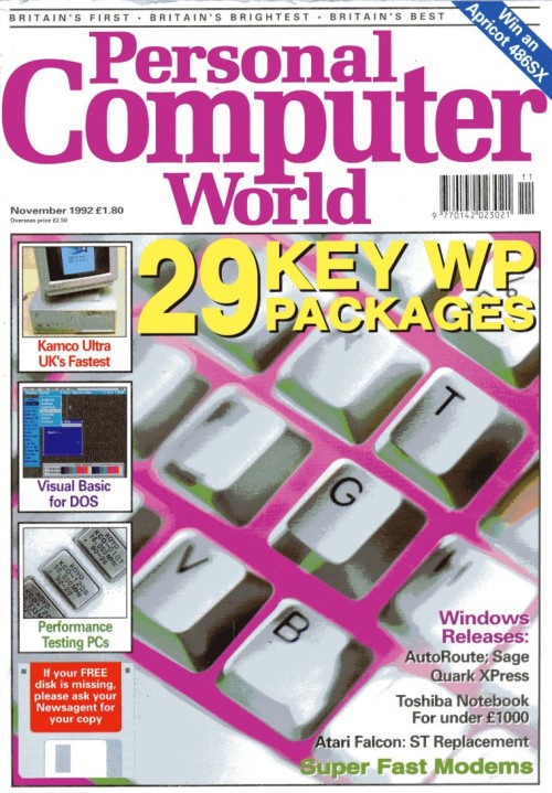 Scan of Document: Personal Computer World - November 1992