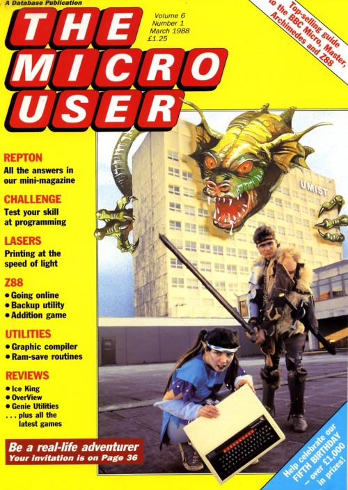 Scan of Document: The Micro User - March 1988 - Vol 6 No 1