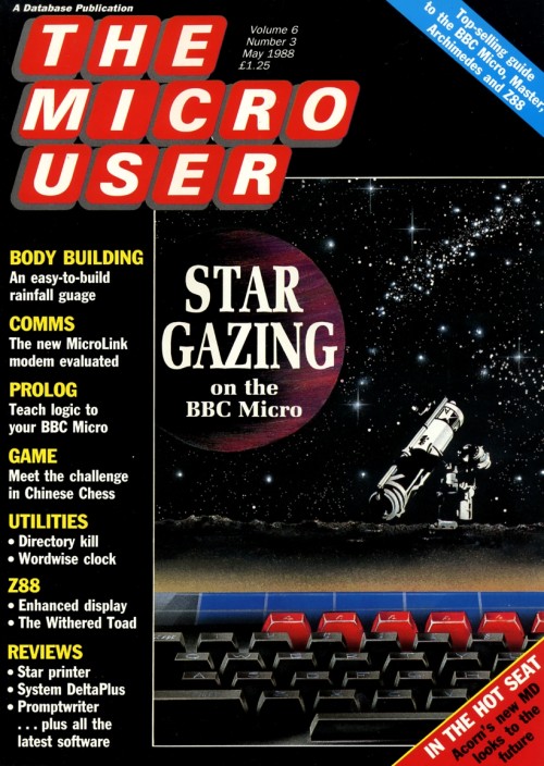 Scan of Document: The Micro User - May 1988 - Vol 6 No 3