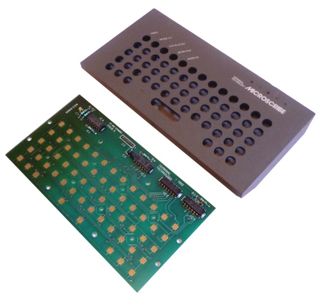 Scan of Document: Microscribe Prototype Key Board PCB and unit top