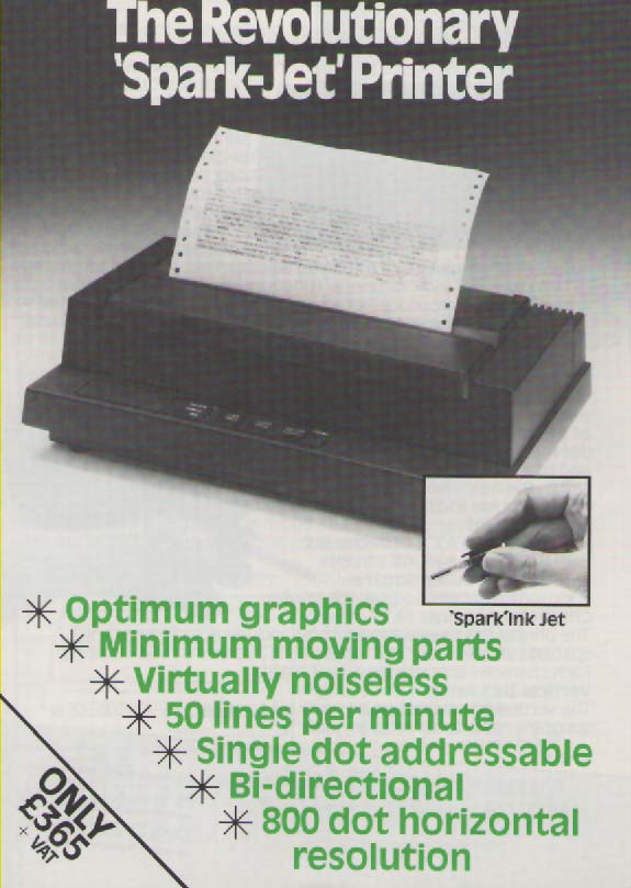 Scan of Document: Acorn Spark-Jet Printer