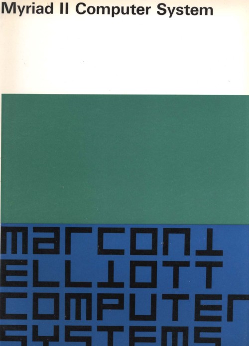 Scan of Document: Marconi Elliott Myriad II Computer System