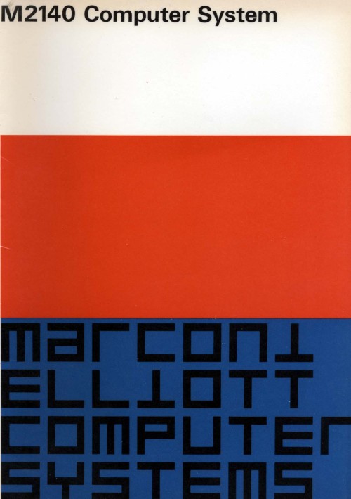 Scan of Document: Marconi Elliott M2140 Computer System