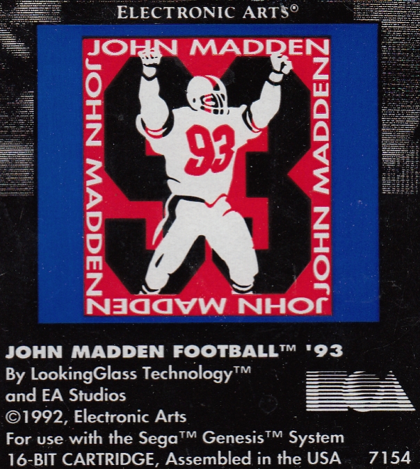 John Madden 93 - Software - Game - Computing History