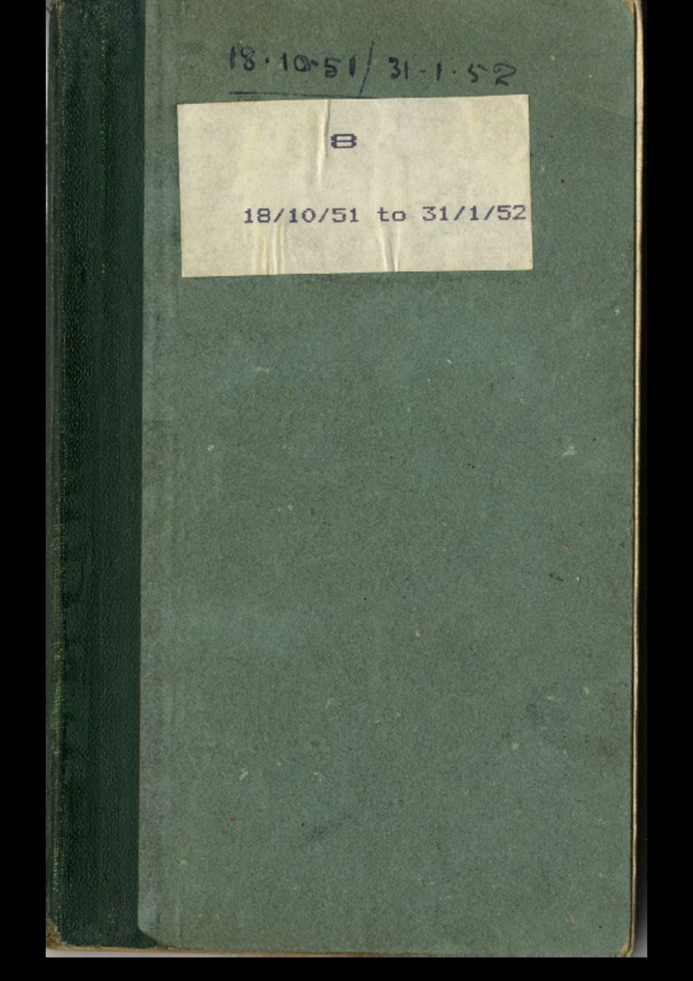 Article: Lenaerts Notebook 8 (18 Oct 1951 - 31 Jan 1952)