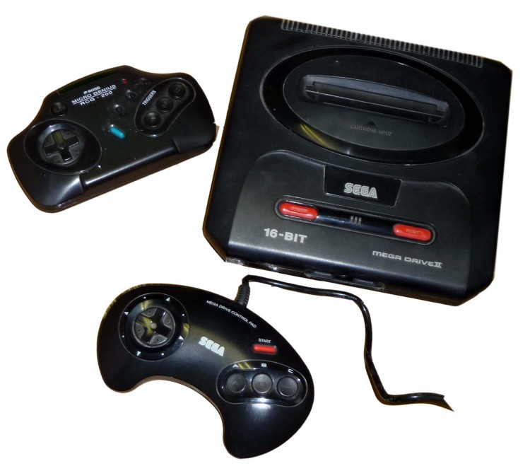 Sega 16Bit Mega Drive II Game Console Computing History