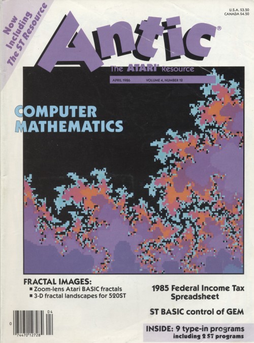 Scan of Document: Antic - The Atari Resource April 1986
