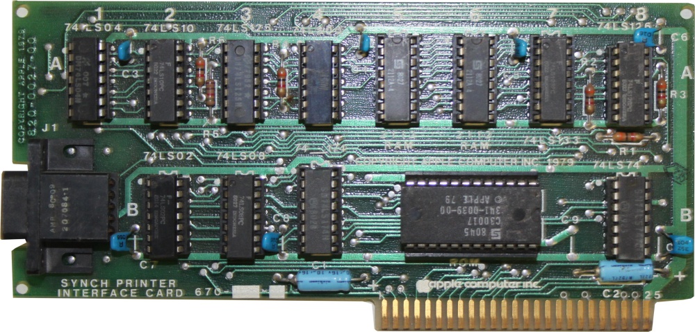 Scan of Document: Apple Sync Printer Interface Card