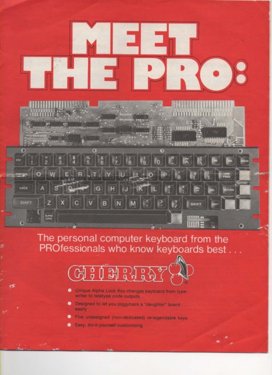 Scan of Document: Cherry PRO Keyboard B-70-05AB