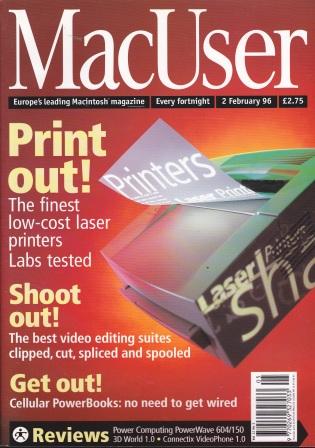 Scan of Document: MacUser - 2 February 1996 - Vol 12 No 3