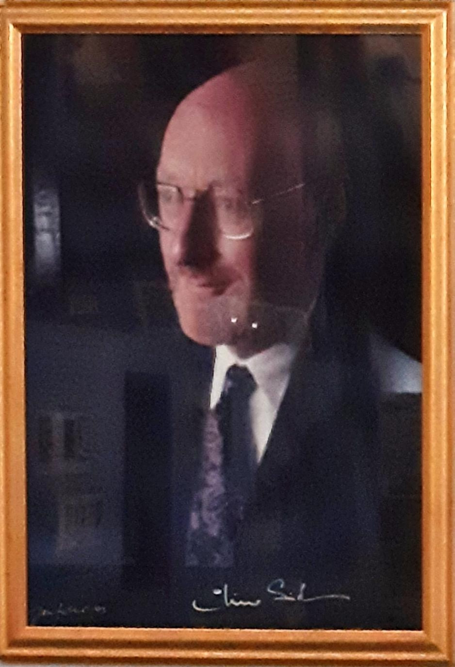 Photograph of Framed Portrait of Sir Clive Sinclair
