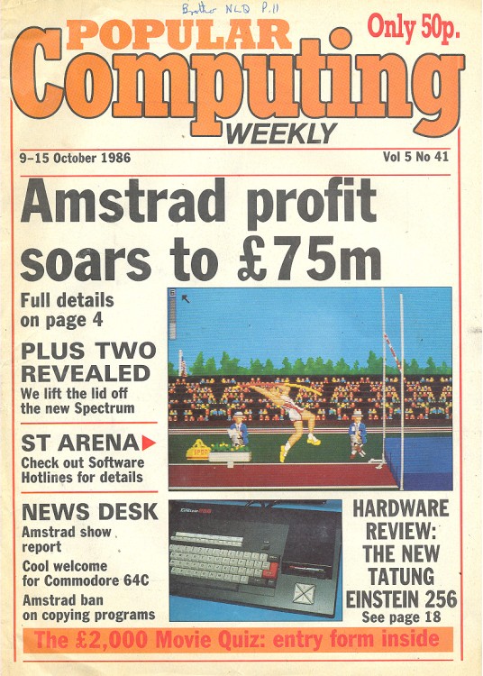 Scan of Document: Popular Computing Weekly Vol 5 No 41 - 9-15 October 1986