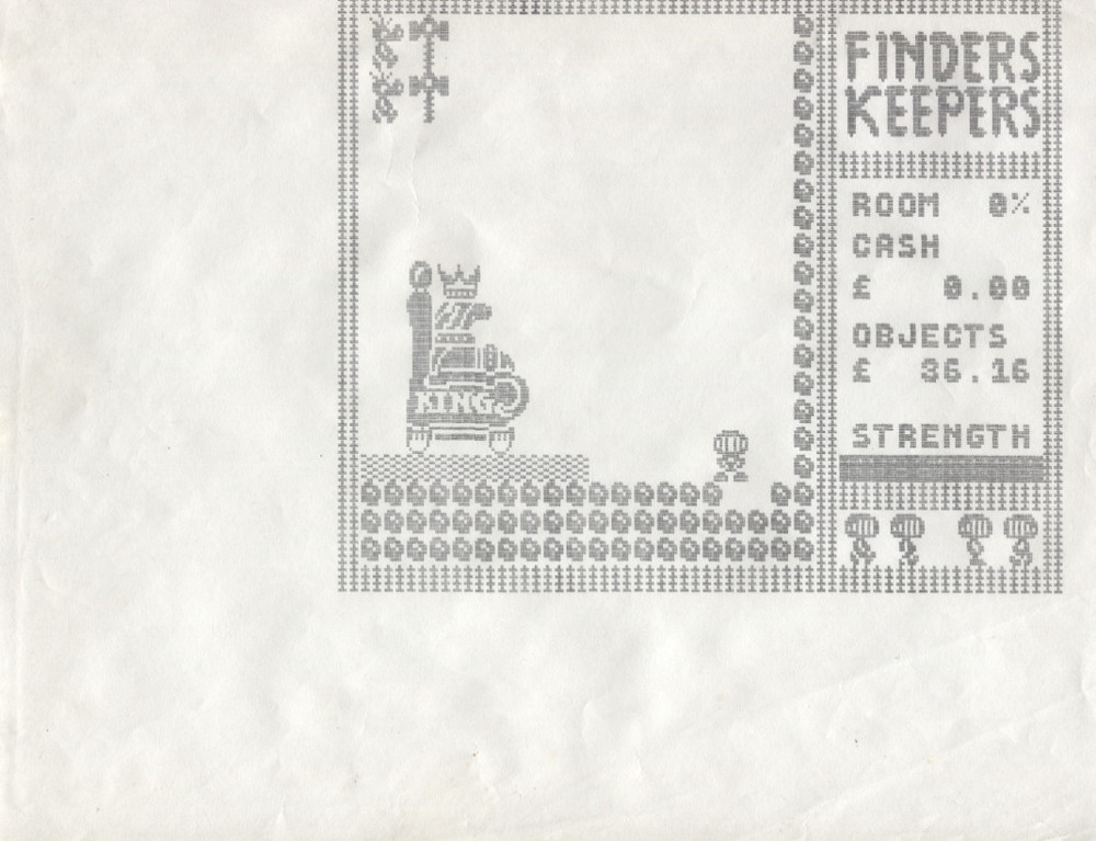 Scan of Document: Finders Keepers Screen Designs