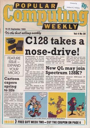 Article: Popular Computing Weekly Vol 4 No 38 - 19-25 September 1985