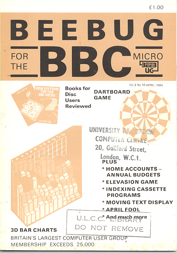 Article: Beebug Newsletter - Volume 2, Number 10 - April 1984