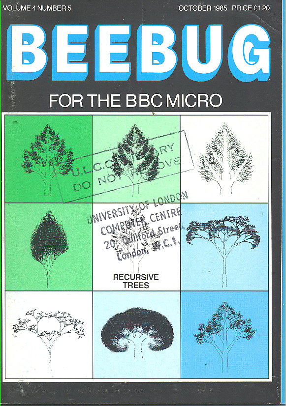 Article: Beebug Newsletter - Volume 4, Number 5 - October 1985