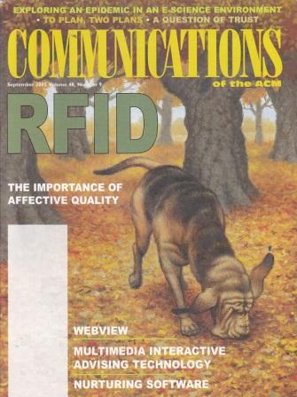 Scan of Document: Communications of the ACM - September 2005