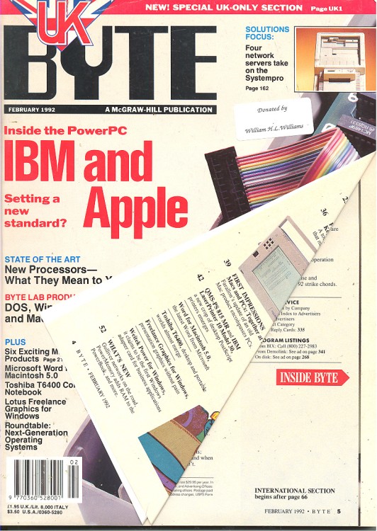 Scan of Document: Byte February 1992
