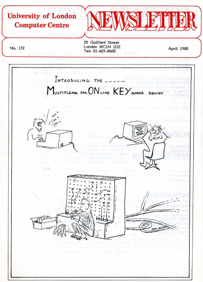 Scan of Document: ULCC News April 1980  Newsletter 132
