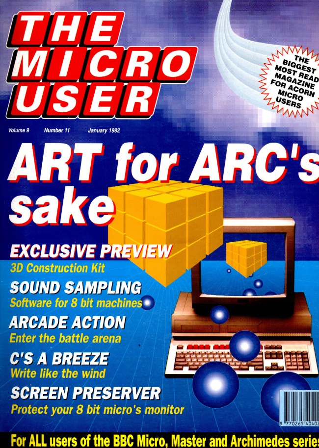 Scan of Document: The Micro User - January 1992 - Vol 9 No 11