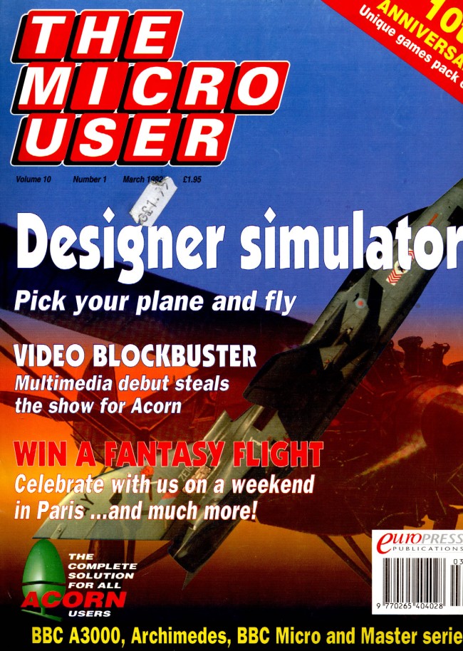 Scan of Document: The Micro User - March 1992 - Vol 10 No 1