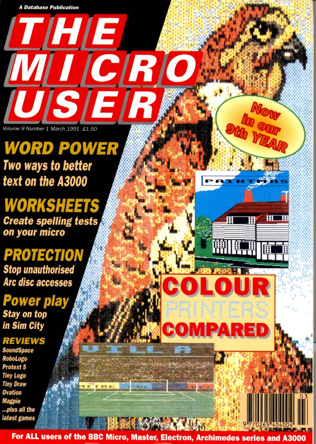Scan of Document: The Micro User - March 1991 - Vol 9 No 1