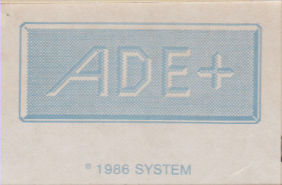 Scan of Document: ADE+