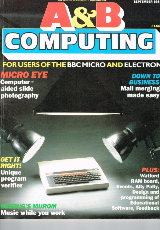 Scan of Document: A&B Computing - September 1985