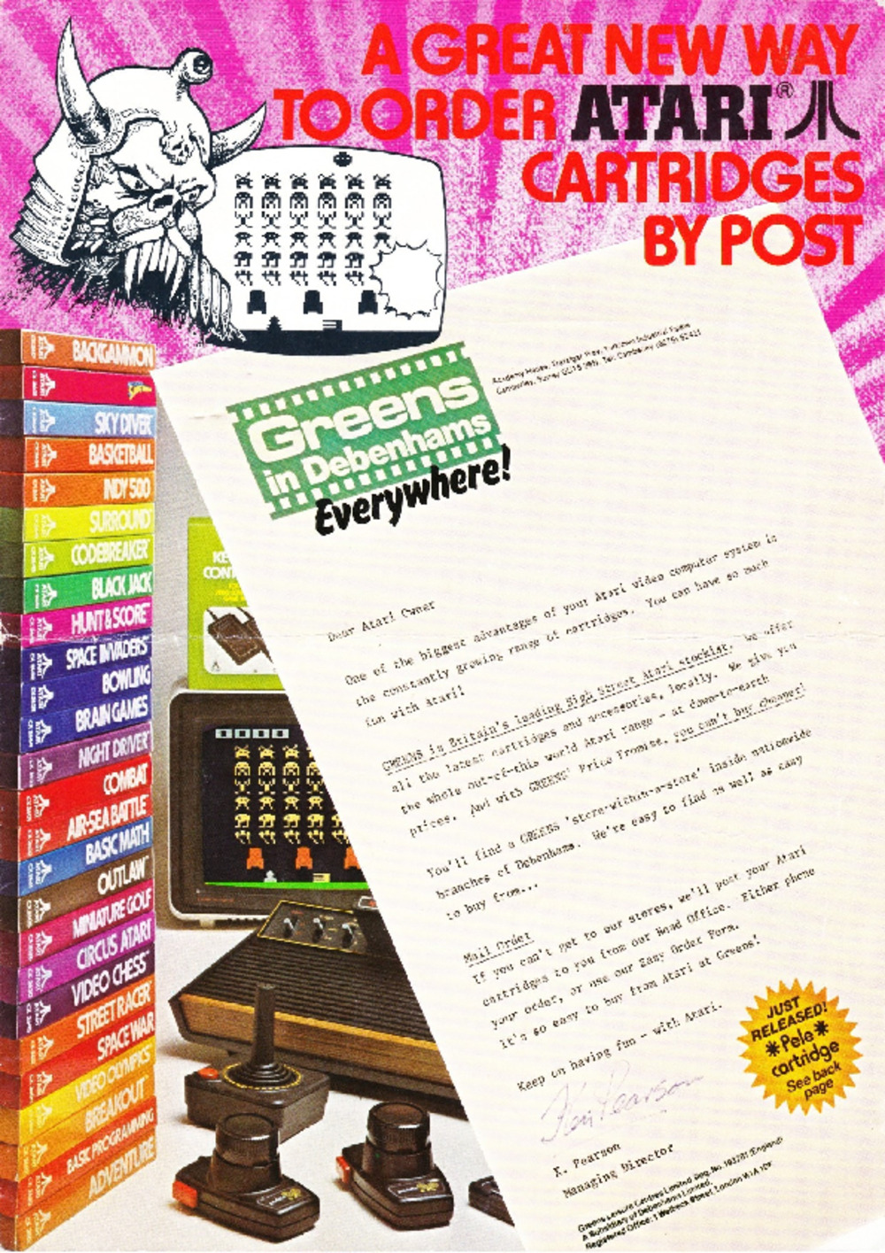 Article: Atari Cartridges By Post By Greens Ltd