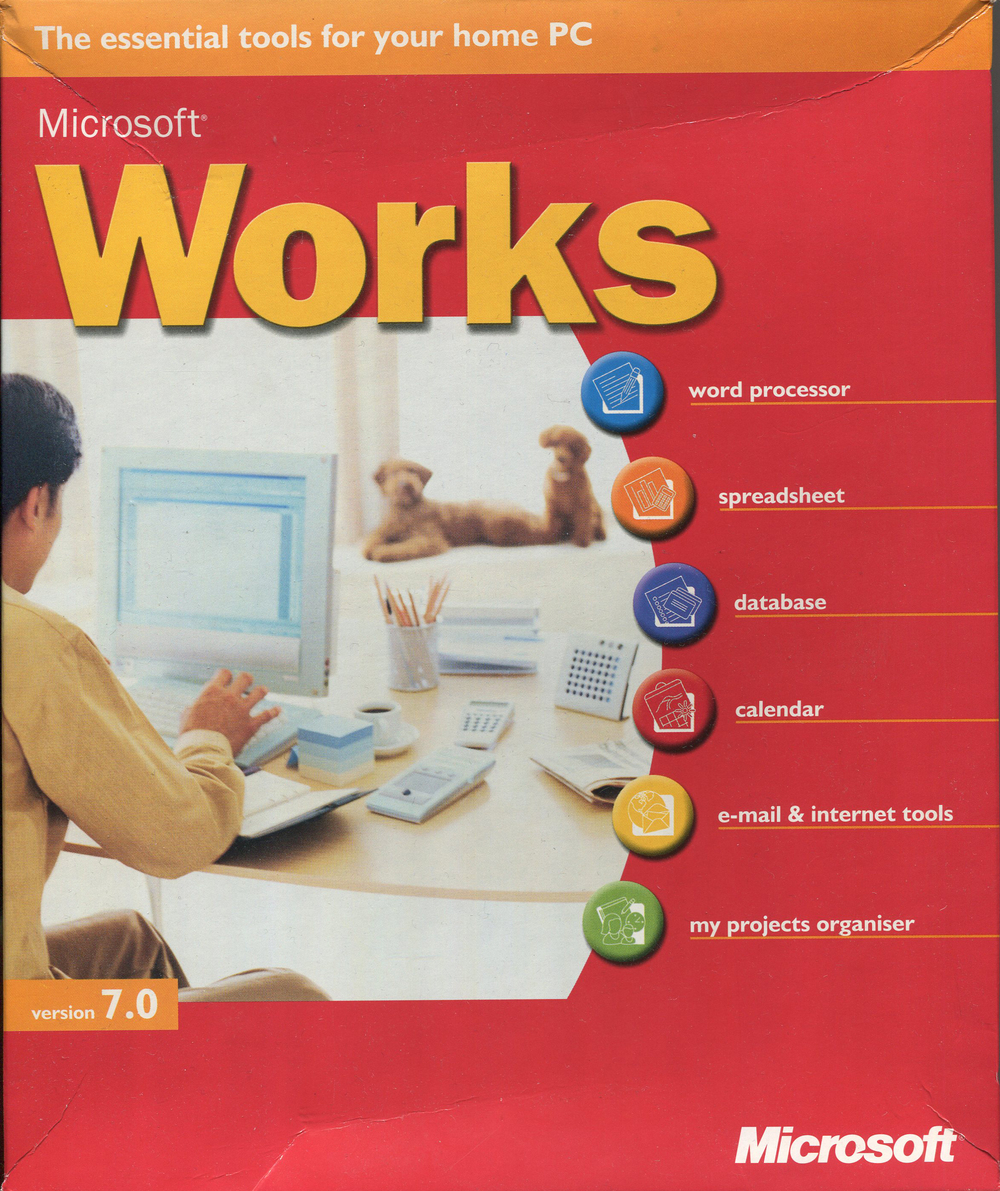 Microsoft Works Version 70 Software Computing History