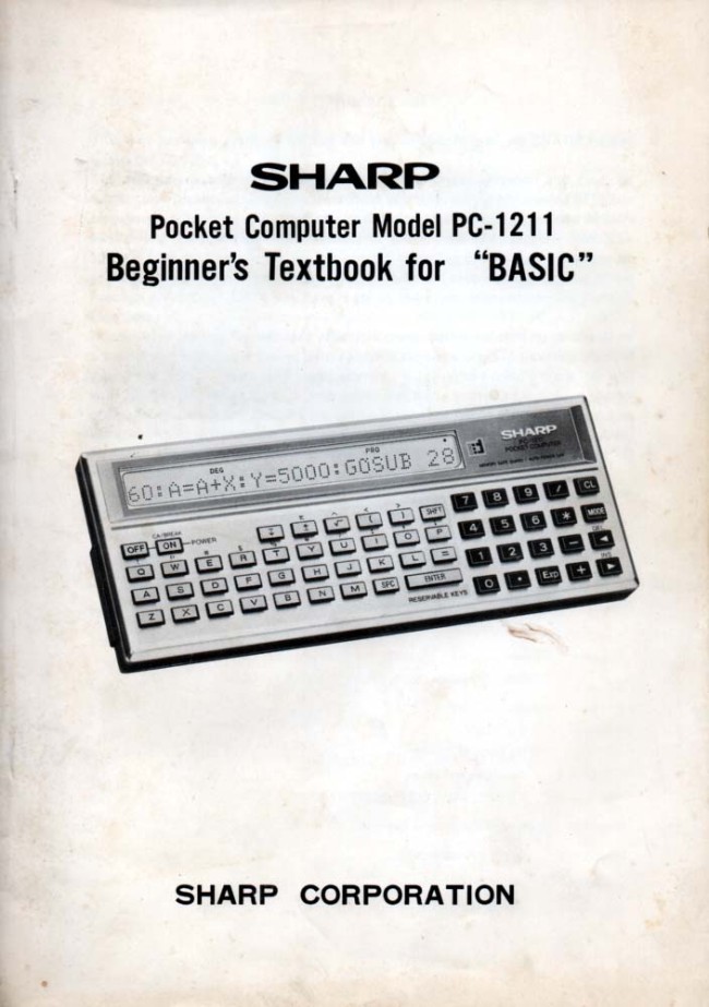 Sharp PC-1211 Beginners Basic