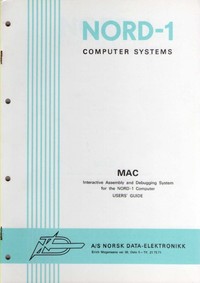 NORD-1 MAC Users Guide
