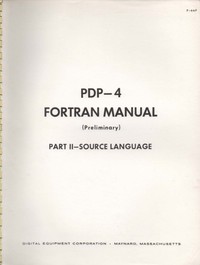Digital PDP-4  Fortran Manual Part II